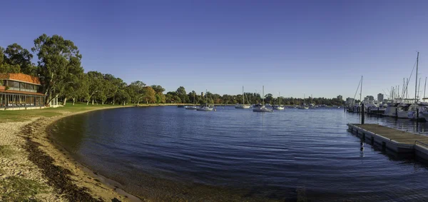 Vista sul fiume Swan a Perth — Foto Stock