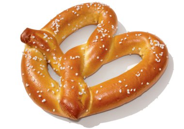 Soft Pretzel with Clipping Path clipart