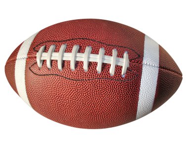 Football Isolated with Clip Path clipart