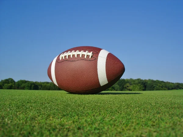 Football on Field Landscape — Stock Photo, Image