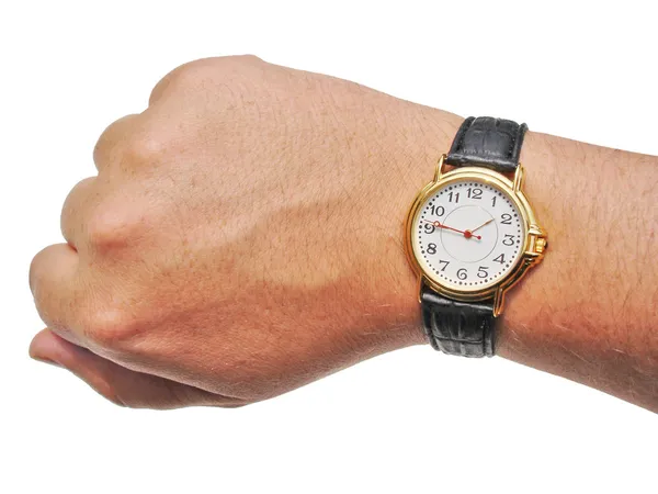 Reloj en la mano — Foto de Stock