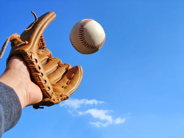Captura de beisebol — Fotografia de Stock