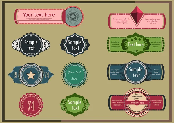 etiketleri Vintage 11 modelleri