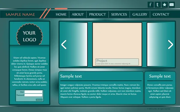 Web sitesi tasarım şablonu