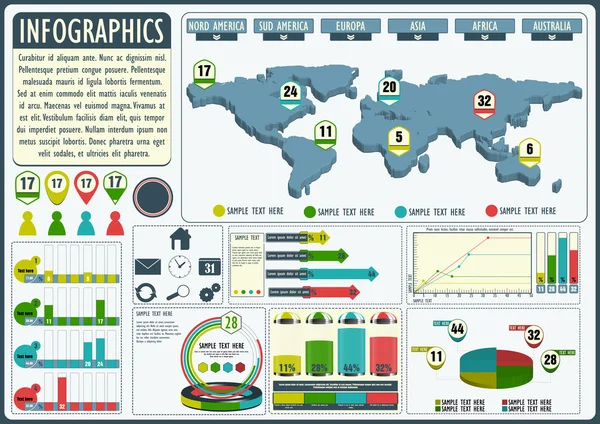 Infographic — Stockfoto