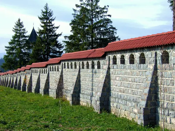 Ortaçağ duvarı - İzvorul Muresului Manastırı -