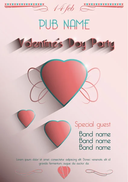 Valentine's Day Party 14 feb. Poster