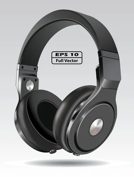 Headphone realista — Vetor de Stock