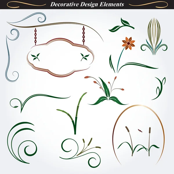 Coleção de elementos de design decorativos 9 —  Vetores de Stock