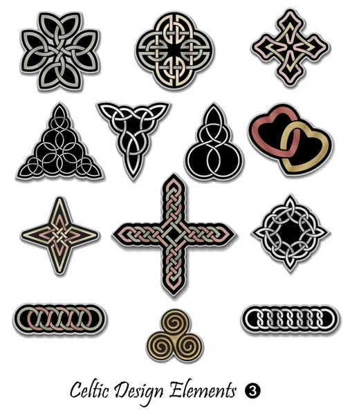 Кельтські дизайн елементів 3 — стоковий вектор