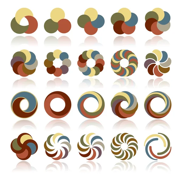 Abstract Circular Design Elements — Stockvector