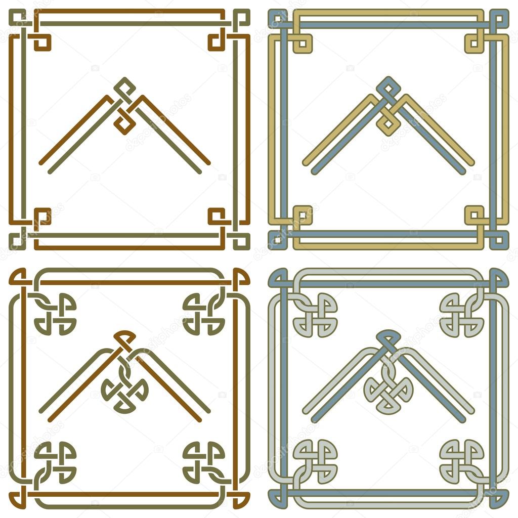 Collection of Celtic corner patterns