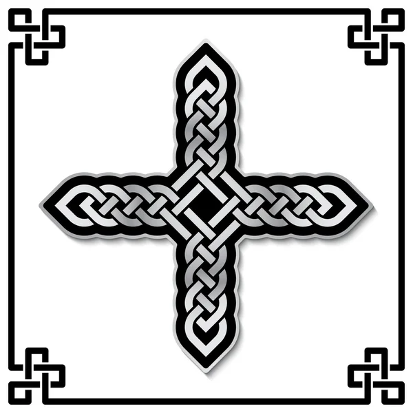 Modello croce celtica — Vettoriale Stock