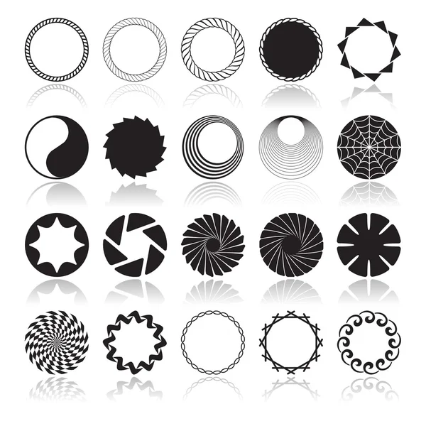 抽象的な円形のデザイン要素 — ストックベクタ