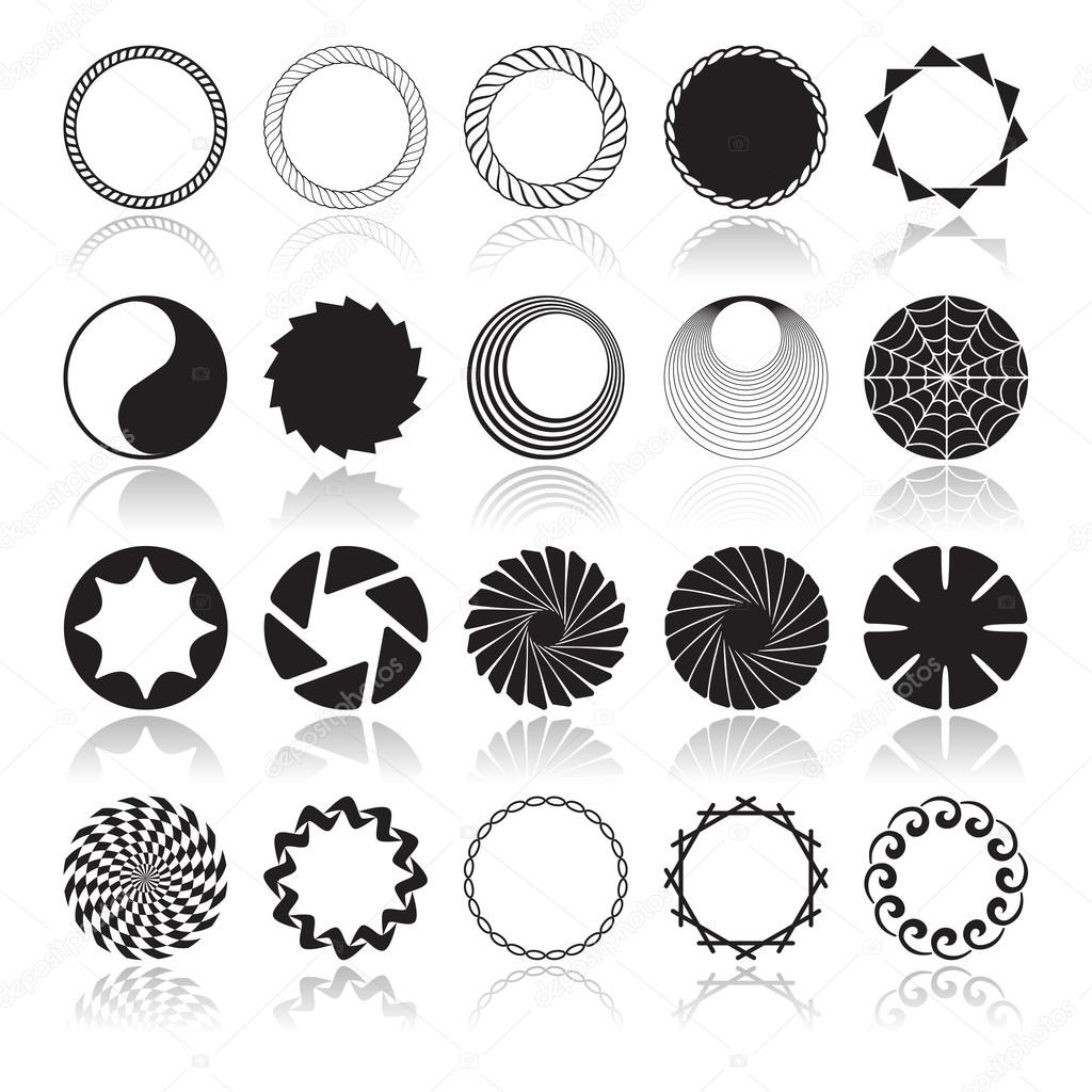 Abstract Circular Design Elements
