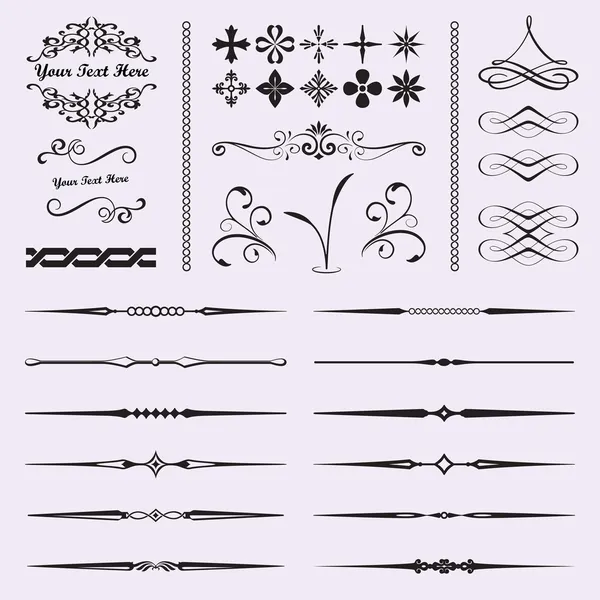 Calligraphic design elements — Stock Vector