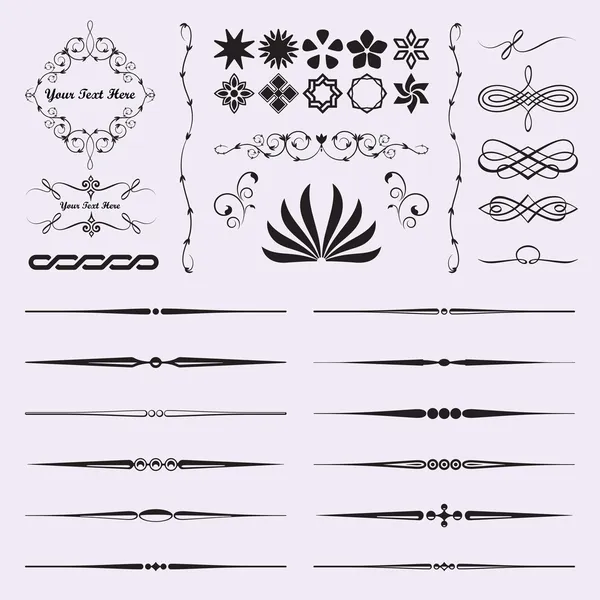 Каліграфічні дизайн елементів — стоковий вектор