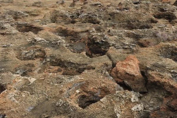 Natürlicher Hintergrund Erstarrter Vulkanischer Lava — Stockfoto