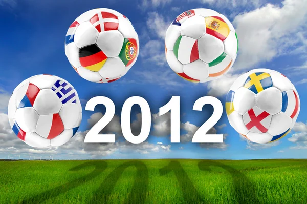 Bolas de grupo Euro 2012 — Foto de Stock