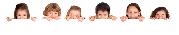 küçük çocuklar üzerinde beyaz izole