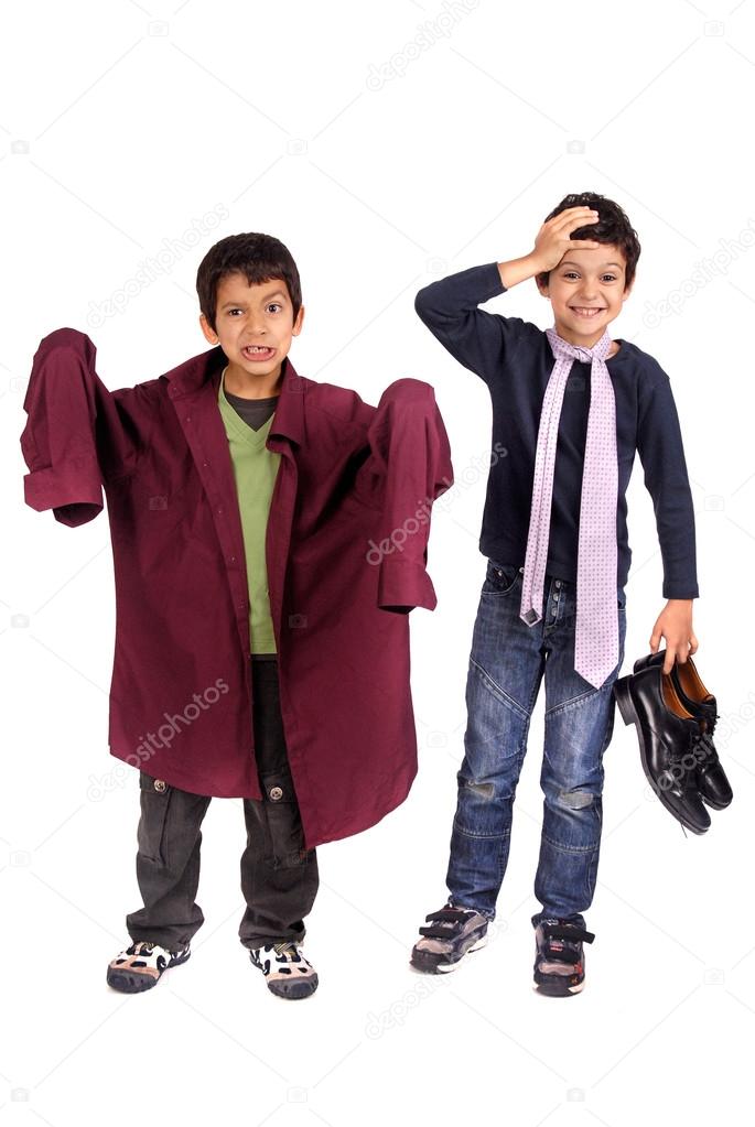 boys dressing