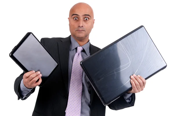 Heavy laptops — Stock Photo, Image