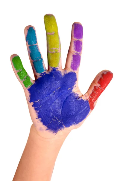 Mão pintada — Fotografia de Stock