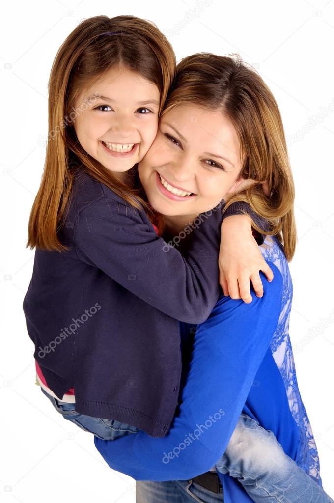 mother with daughter