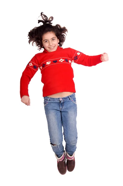 Girl jumping — Stock Photo, Image