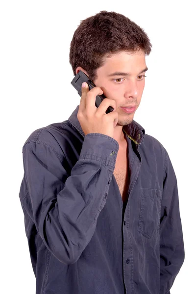 Boy phoning — Stock Photo, Image