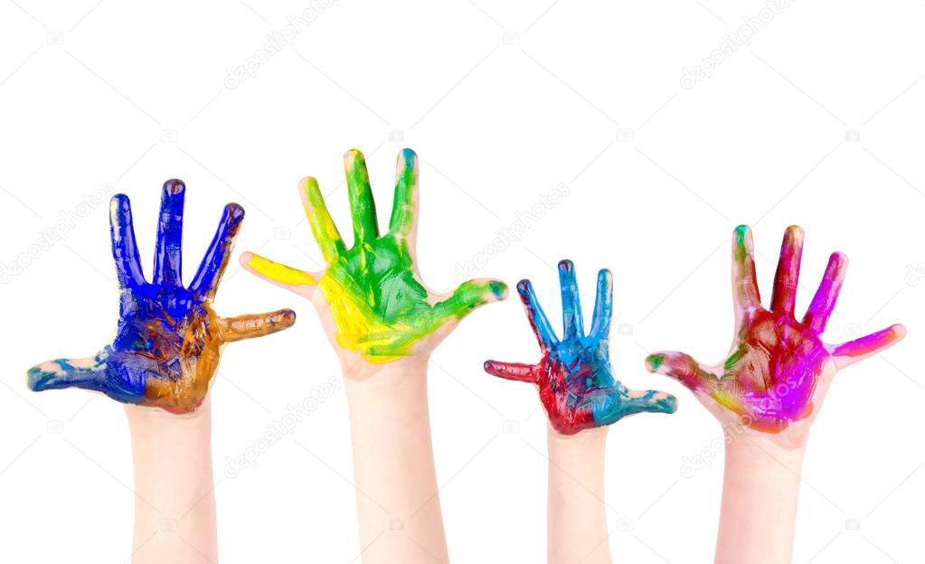 painted hands