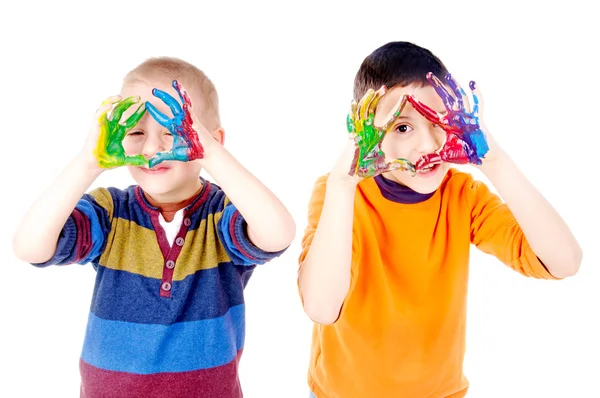 Painted hands — Stock Photo, Image