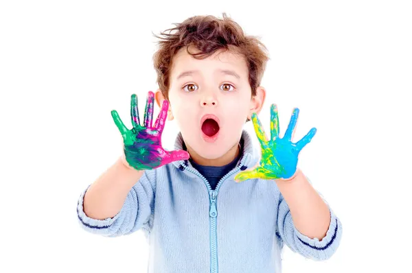 Painted hands — Stock Photo, Image