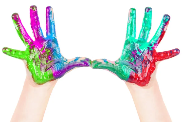 Painted hands — Stock Photo, Image