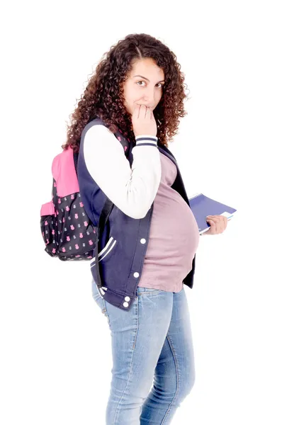 Hamile genç kız — Stok fotoğraf