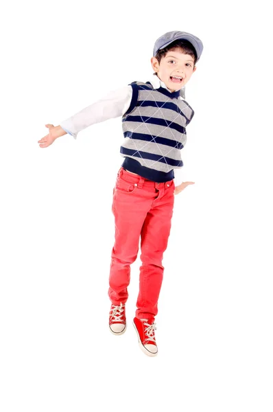 Bambino che salta — Foto Stock