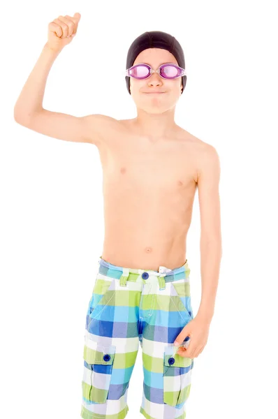 Schwimmer-Junge — Stockfoto