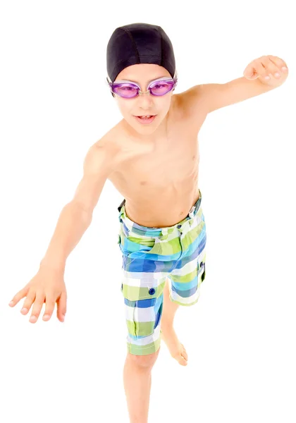 Schwimmer-Junge — Stockfoto