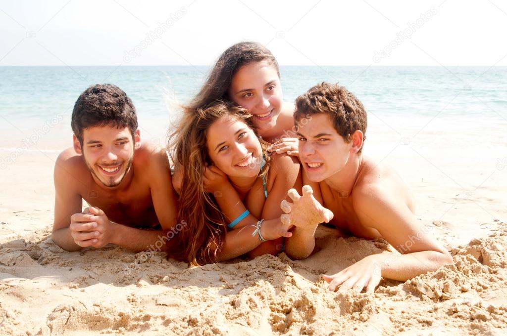 Friends at the beach