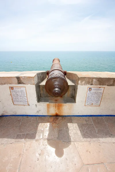 Cannon in Sitges (Barcelona, Spain) — Stock Photo, Image