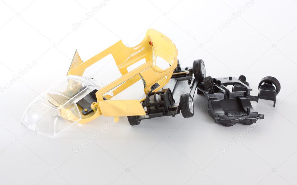 Dismantled toy car