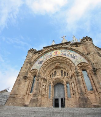 sagrat girişinde kor Tapınağı (tibidabo, barcelona)