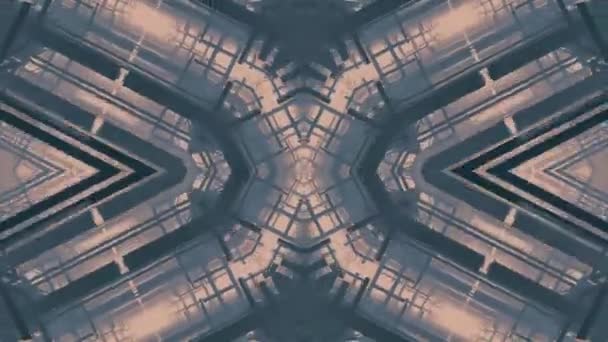 催眠カラフルな曼荼羅の背景ループ — ストック動画