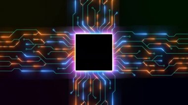 Siber Bilim-Kurgu Sinema Karavanı Başlığı Arkaplanı. Kullanışlı olması için şarjör takılı, böylece istediğiniz kadar genişletebilirsiniz..