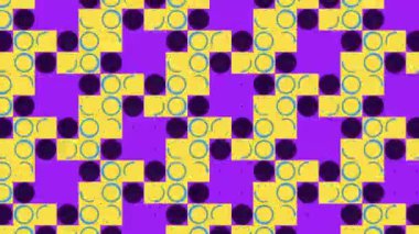 Renkli Geometrik Şekiller Arkaplan Döngüsü. 