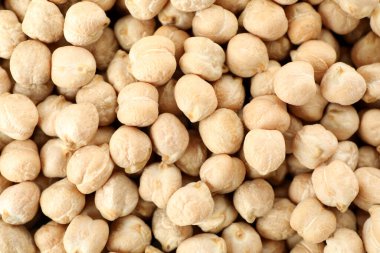 Nohut kurudu, arka plan tamamen kurudu, kapat.