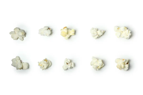 Leckeres Popcorn Isoliert Auf Weißem Hintergrund Kino Essen — Stockfoto