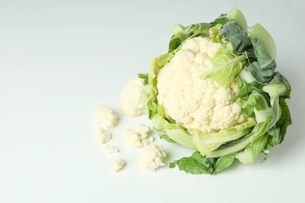 Fresh Juicy Cauliflower Slices White Background — Stock Photo, Image
