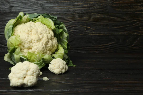 Concept Tasty Food Cauliflower Wooden Background — Stock Photo, Image