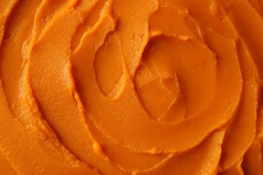 Balkabağı turtası arka planda, üst manzara